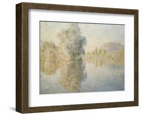 Early Morning on the Seine at Giverny, 1893-Claude Monet-Framed Giclee Print