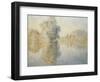 Early Morning on the Seine at Giverny, 1893-Claude Monet-Framed Giclee Print