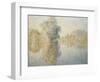 Early Morning on the Seine at Giverny, 1893-Claude Monet-Framed Giclee Print