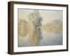 Early Morning on the Seine at Giverny, 1893-Claude Monet-Framed Giclee Print