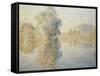 Early Morning on the Seine at Giverny, 1893-Claude Monet-Framed Stretched Canvas