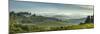 Early Morning Panoramic View of Misty Hills, Near San Gimignano, Tuscany, Italy, Europe-John Miller-Mounted Photographic Print