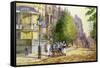 Early Morning, Park Lane-John Sutton-Framed Stretched Canvas