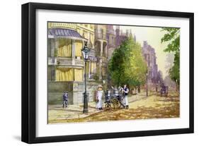 Early Morning, Park Lane-John Sutton-Framed Giclee Print