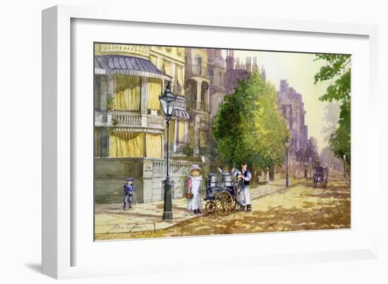 Early Morning, Park Lane-John Sutton-Framed Giclee Print