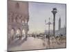 Early Morning, Piazzetta, Venice, 1989-Trevor Chamberlain-Mounted Giclee Print