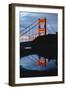 Early Morning Rain and Reflection at Golden Gate Bridge, San Francisco-Vincent James-Framed Photographic Print