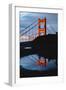 Early Morning Rain and Reflection at Golden Gate Bridge, San Francisco-Vincent James-Framed Photographic Print