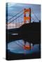Early Morning Rain and Reflection at Golden Gate Bridge, San Francisco-Vincent James-Stretched Canvas
