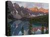 Early Morning Reflections in Moraine Lake, Banff National Park, UNESCO World Heritage Site, Alberta-Martin Child-Stretched Canvas