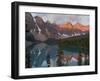 Early Morning Reflections in Moraine Lake, Banff National Park, UNESCO World Heritage Site, Alberta-Martin Child-Framed Photographic Print