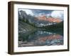 Early Morning Reflections in Moraine Lake, Banff National Park, UNESCO World Heritage Site, Alberta-Martin Child-Framed Photographic Print