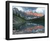 Early Morning Reflections in Moraine Lake, Banff National Park, UNESCO World Heritage Site, Alberta-Martin Child-Framed Photographic Print