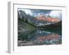 Early Morning Reflections in Moraine Lake, Banff National Park, UNESCO World Heritage Site, Alberta-Martin Child-Framed Photographic Print