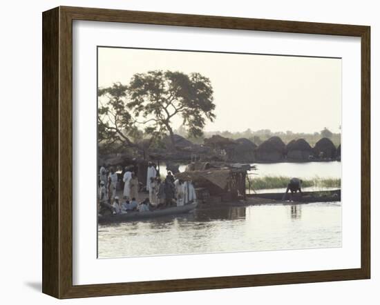 Early Morning River Scene, Northern Area, Nigeria, Africa-David Beatty-Framed Photographic Print