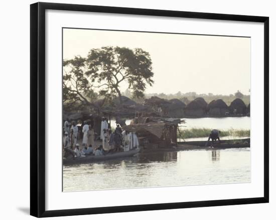 Early Morning River Scene, Northern Area, Nigeria, Africa-David Beatty-Framed Photographic Print