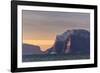 Early Morning Sunrise Near Qilakitsoq, Greenland, Polar Regions-Michael Nolan-Framed Photographic Print