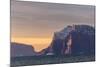 Early Morning Sunrise Near Qilakitsoq, Greenland, Polar Regions-Michael Nolan-Mounted Photographic Print