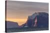 Early Morning Sunrise Near Qilakitsoq, Greenland, Polar Regions-Michael Nolan-Stretched Canvas