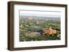 Early Morning Sunshine over the Terracotta Temples of Bagan, Myanmar (Burma)-Annie Owen-Framed Photographic Print