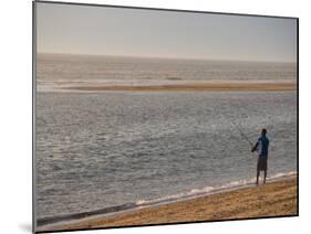 Early Morning Surfcasting on the Beach at Cape Cod National Seashore, Massachusetts, USA-Jerry & Marcy Monkman-Mounted Premium Photographic Print