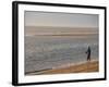 Early Morning Surfcasting on the Beach at Cape Cod National Seashore, Massachusetts, USA-Jerry & Marcy Monkman-Framed Photographic Print