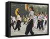 Early Morning Tai Chi Exercises, Taipei City, Taiwan-Christian Kober-Framed Stretched Canvas