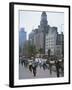 Early Morning Tai Chi in Front of Old Customs House, Shanghai, China-Waltham Tony-Framed Photographic Print