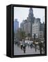 Early Morning Tai Chi in Front of Old Customs House, Shanghai, China-Waltham Tony-Framed Stretched Canvas