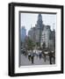Early Morning Tai Chi in Front of Old Customs House, Shanghai, China-Waltham Tony-Framed Photographic Print