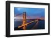 Early Morning Traffic on the Golden Gate Bridge in San Francisco, California, Usa-Chuck Haney-Framed Photographic Print