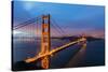 Early Morning Traffic on the Golden Gate Bridge in San Francisco, California, Usa-Chuck Haney-Stretched Canvas