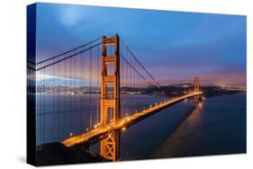 Early Morning Traffic on the Golden Gate Bridge in San Francisco, California, Usa-Chuck Haney-Stretched Canvas