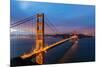 Early Morning Traffic on the Golden Gate Bridge in San Francisco, California, Usa-Chuck Haney-Mounted Photographic Print