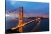 Early Morning Traffic on the Golden Gate Bridge in San Francisco, California, Usa-Chuck Haney-Stretched Canvas