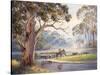 Early Morning - Vacy-John Bradley-Stretched Canvas