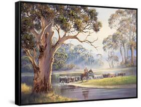 Early Morning - Vacy-John Bradley-Framed Stretched Canvas