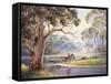 Early Morning - Vacy-John Bradley-Framed Stretched Canvas