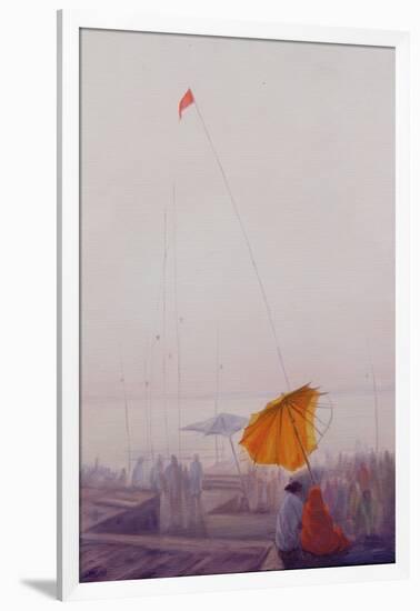 Early Morning, Varanasi-Derek Hare-Framed Giclee Print