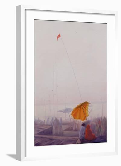 Early Morning, Varanasi-Derek Hare-Framed Giclee Print