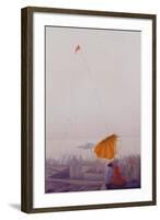 Early Morning, Varanasi-Derek Hare-Framed Giclee Print