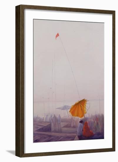 Early Morning, Varanasi-Derek Hare-Framed Giclee Print