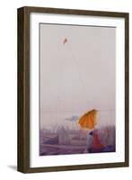 Early Morning, Varanasi-Derek Hare-Framed Giclee Print