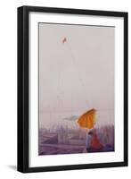Early Morning, Varanasi-Derek Hare-Framed Giclee Print