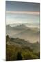 Early Morning View across Misty Hills from San Gimignano, Tuscany, Italy, Europe-John-Mounted Photographic Print