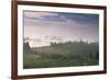 Early Morning View across Misty Hills, Near Certaldo, Tuscany, Italy, Europe-John-Framed Photographic Print