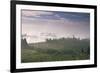 Early Morning View across Misty Hills, Near Certaldo, Tuscany, Italy, Europe-John-Framed Photographic Print