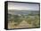 Early Morning View across Val D'Orcia from Field of Olive Trees, San Quirico D'Orcia, Near Pienza-Lee Frost-Framed Stretched Canvas