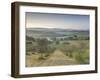 Early Morning View across Val D'Orcia from Field of Olive Trees, San Quirico D'Orcia, Near Pienza-Lee Frost-Framed Photographic Print