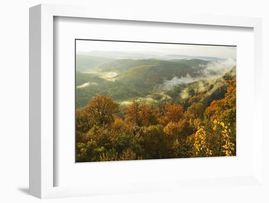 Early Morning View from Wegelnburg Castle of the Palatinate Forest-Jochen Schlenker-Framed Photographic Print